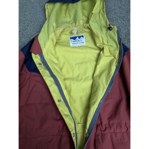Vintage Powderhorn Mountaineering Coat Womens 10 Red Blue Hooded Ski Parka USA - Picture 7 of 16